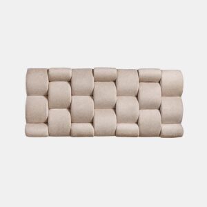 Cabeceira ATELIER 160x70x12cm em pele de borrego bege