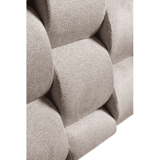 Cabeceira ATELIER 160x70x12cm em pele de borrego bege