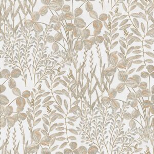 Papel de parede vinílico LINO 0,53x10 metros bege