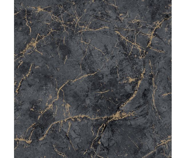 Papel pintado vinílico bloom negro 0,53x10 metros