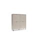 Aparador alto cashmere y roble MIRAGE Aparador alto cashmere y roble MIRAGE Beige