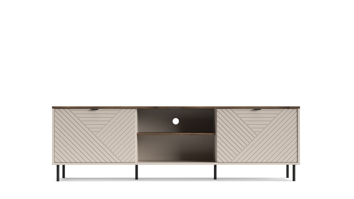 Mueble TV 183cm cashmere y roble MIRAGE