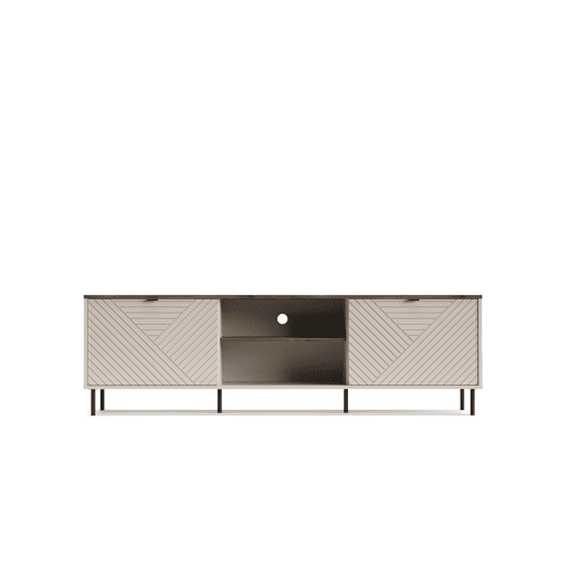 Móvel de TV MIRAGE 183cm caxemira e carvalho