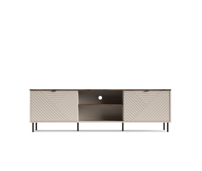 Mueble TV 183cm cashmere y roble MIRAGE