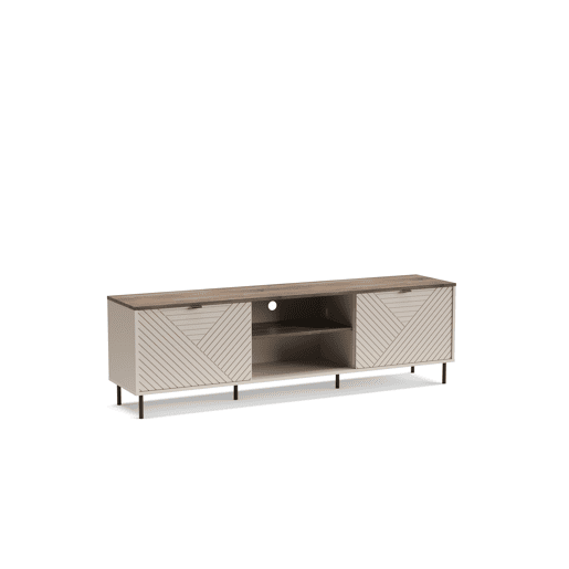 Móvel de TV MIRAGE 183cm caxemira e carvalho