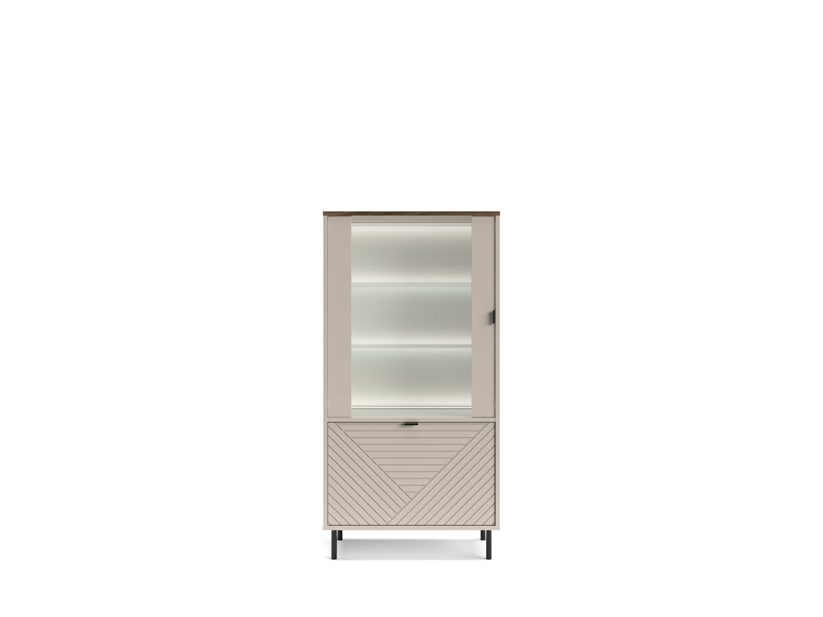 Vitrina cashmere y roble MIRAGE