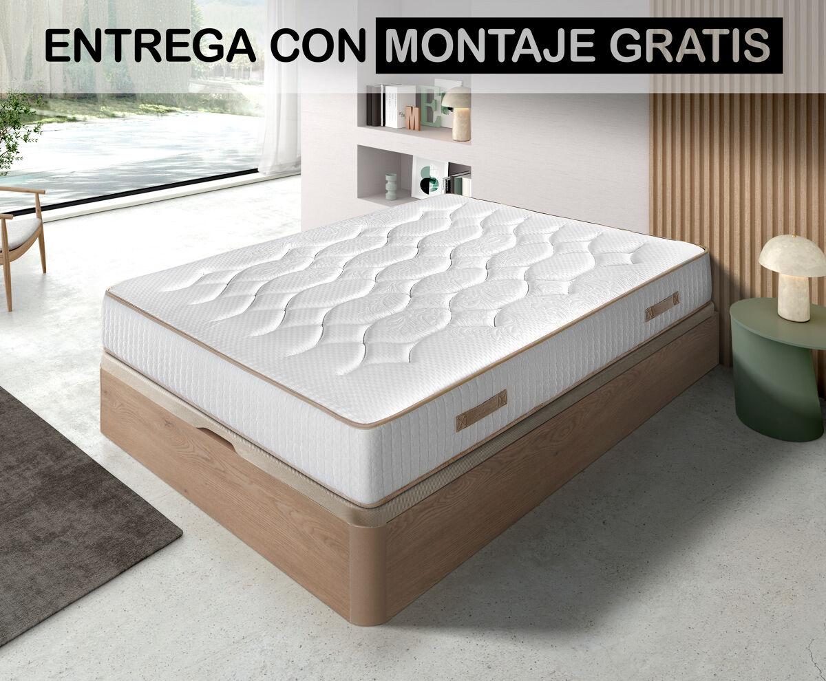 Pack SHERPA 28 150x190cm ensacado y canapé nut SOMNALIS
