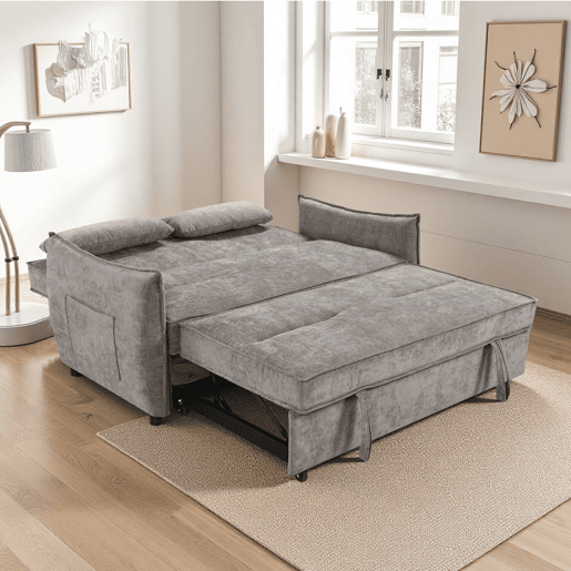 Sofá cama MIKADO 2 lugares cor cinza
