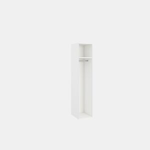 Roupeiro NATURE com LED porta à esquerda 51cm branco mate