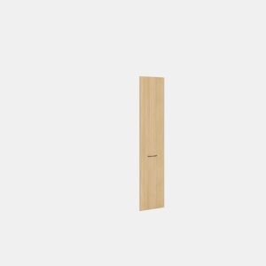 Porta lisa NATURE direita com puxador Less 49,2cm cor riscos