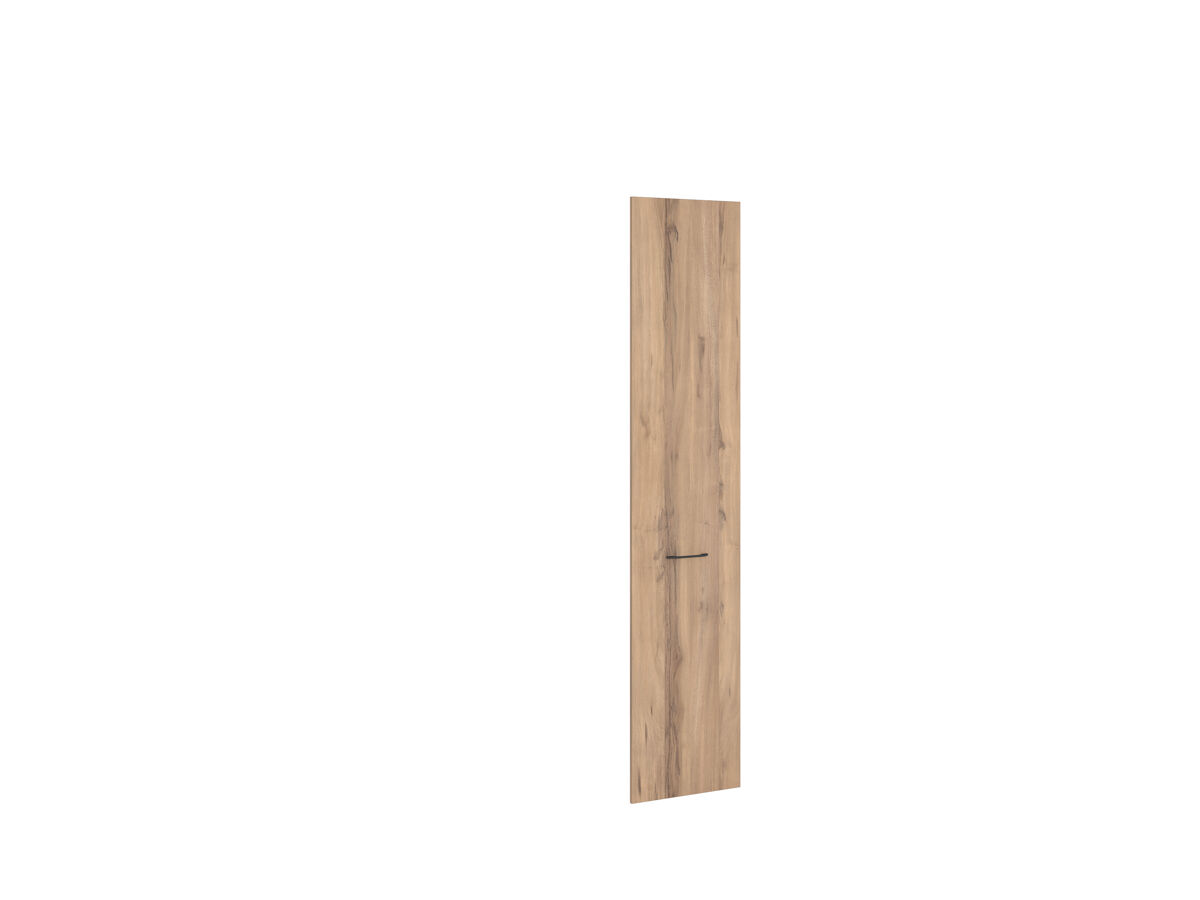 Puerta lisa nature derecha con tirador less 49,2cm nogal