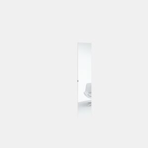 Porta NATURE espelho puxador incorporado 49,2cm branco mate