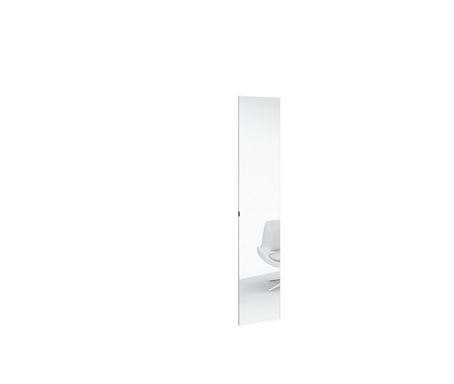 Puerta luna espejo nature con tirador uñero 49,2cm natural