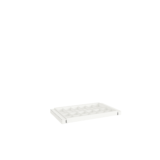 Tabuleiro NATURE retrátil com divisórias 97cm efeito pele
