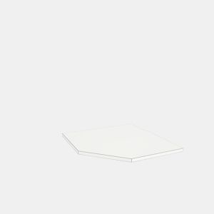 Prateleira NATURE interior roupeiro de canto 89cm branco mate