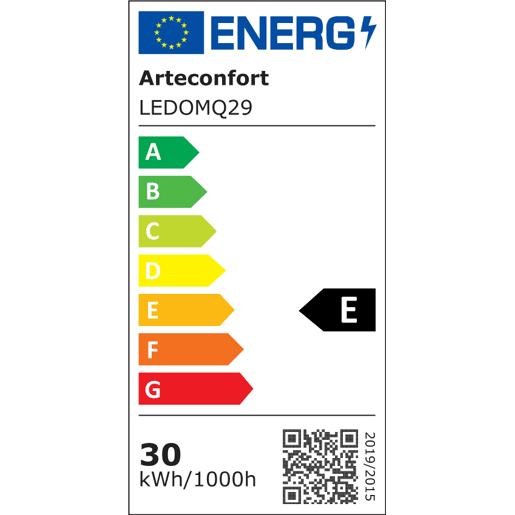 Ventoinha de teto retrátil SHIRO M LED 30W 107cm preto