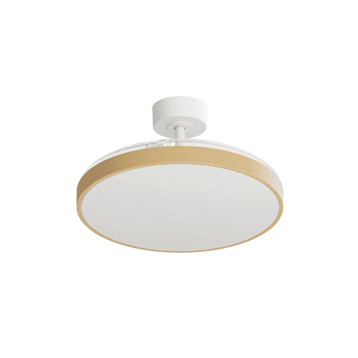 Ventoinha de teto retrátil SHIRO M LED 30W 107cm efeito madeira