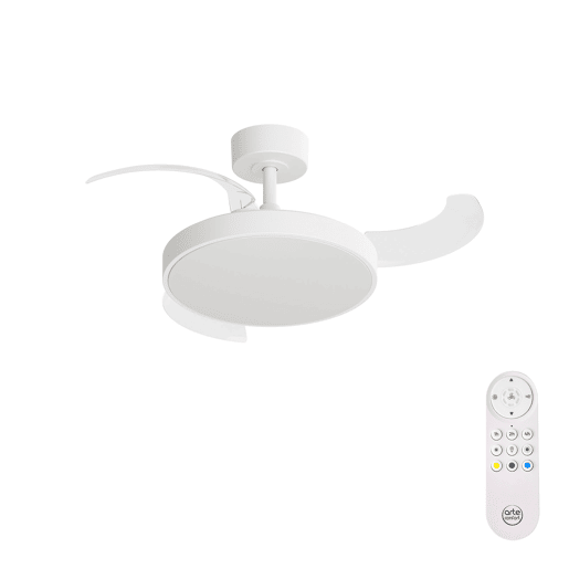 Ventoinha de teto retrátil SHIRO S LED 20W 91cm