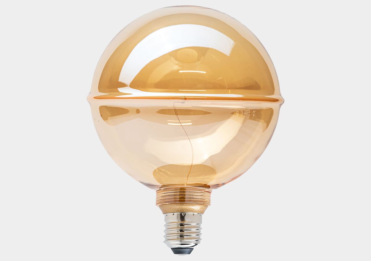 Bombilla decorativa GLOBO HORIZONTAL ambar 4W E27