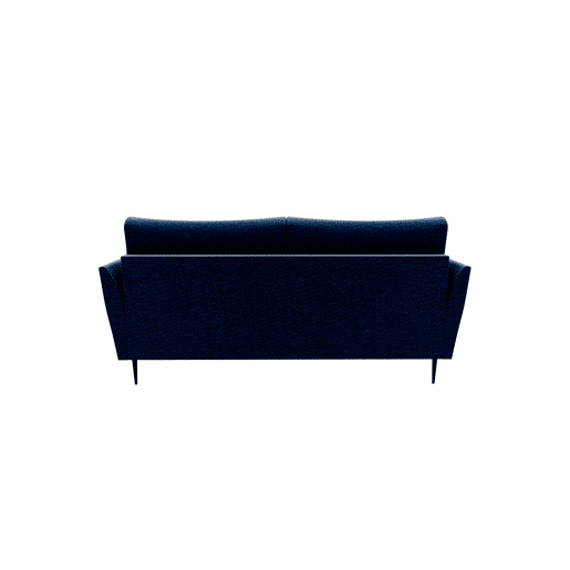 Sofá 3 lugares TORINO tecido 1 cor azul
