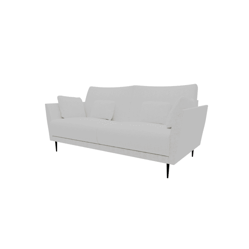 Sofá 3 lugares TORINO tecido 2 cor branco Sofá 3 lugares TORINO tecido 2 cor branco