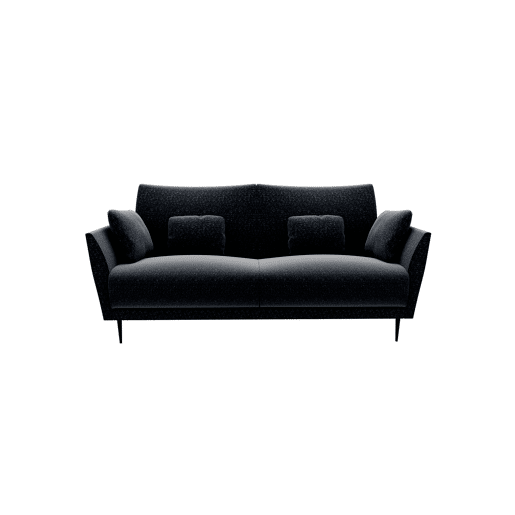 Sofá 3 lugares TORINO tecido 2 cor preto Sofá 3 lugares TORINO tecido 2 cor preto