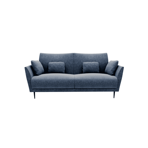 Sofá 3 lugares TORINO tecido 3 cor azul Sofá 3 lugares TORINO tecido 3 cor azul