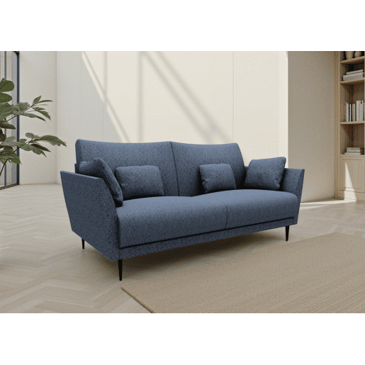 Sofá 3 lugares TORINO tecido 3 cor azul Sofá 3 lugares TORINO tecido 3 cor azul