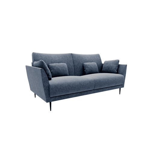 Sofá 3 lugares TORINO tecido 3 cor azul Sofá 3 lugares TORINO tecido 3 cor azul