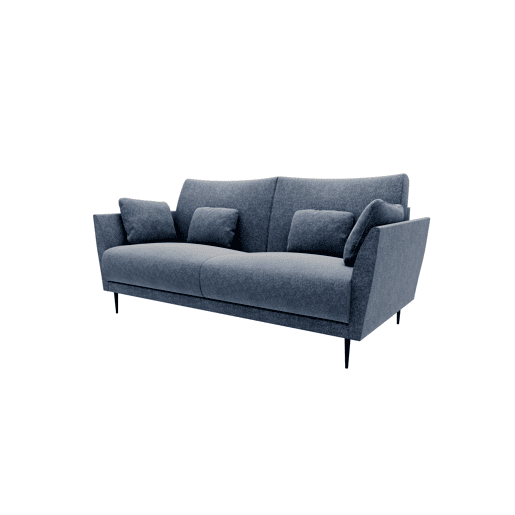 Sofá 3 lugares TORINO tecido 3 cor azul Sofá 3 lugares TORINO tecido 3 cor azul