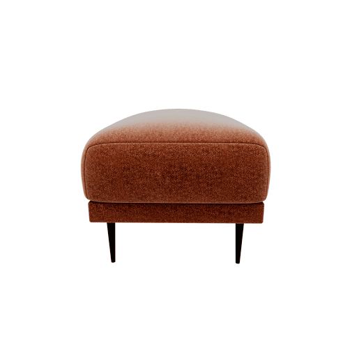 Puff TORINO em tecido 1 cor terracota Puff TORINO em tecido 1 cor terracota