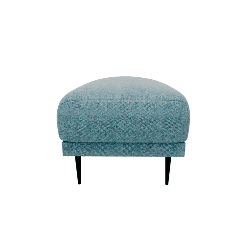 Puff TORINO em tecido 1 cor azul claro