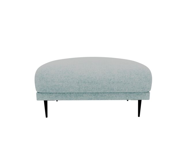 Puff torino tela 1 en color gris claro