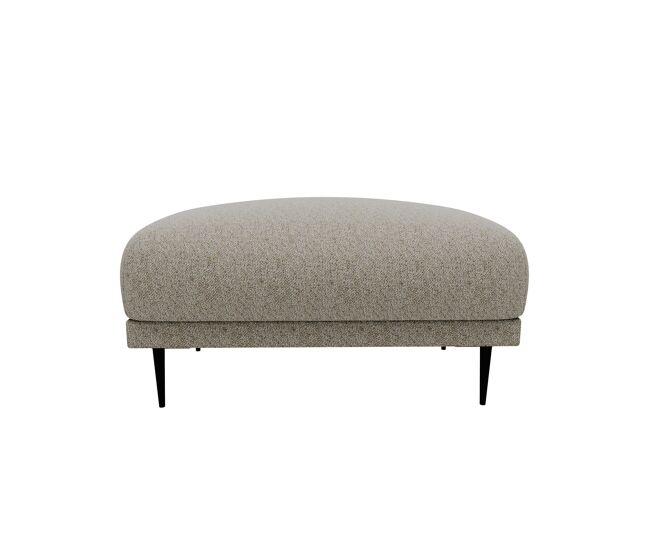 Puff torino tela 2 en color beige