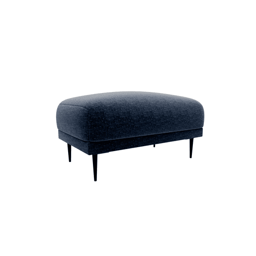 Puff TORINO em tecido 2 cor azul