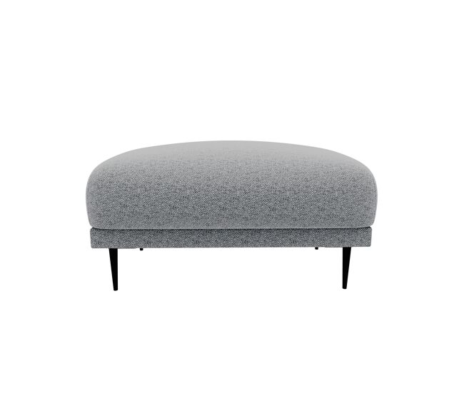 Puff torino tela 2 en color gris