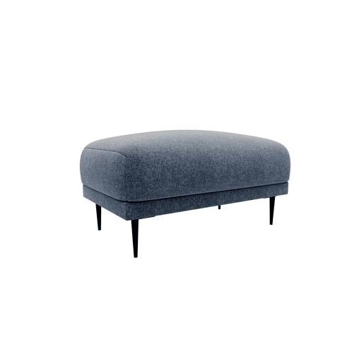 Puff TORINO em tecido 3 cor azul