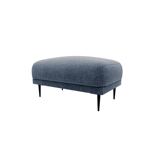 Puff TORINO em tecido 3 cor azul