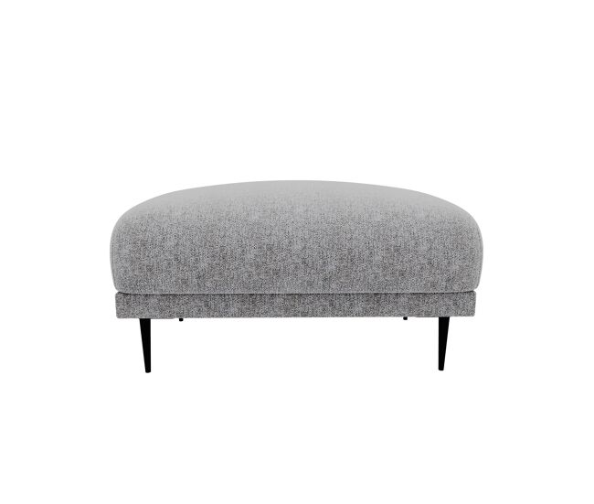 Puff torino tela 3 en color gris oscuro