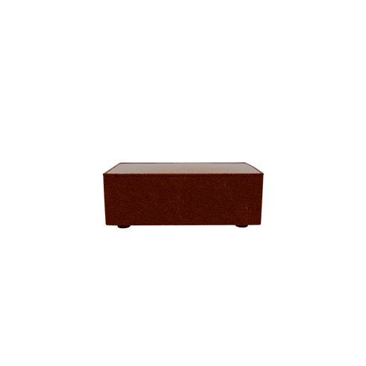 Puff LUGANO em tecido 1 cor terracota