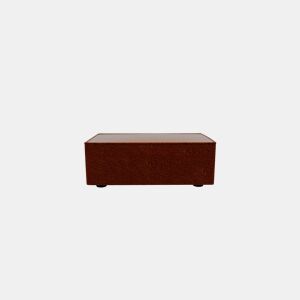 Puff LUGANO em tecido 1 cor terracota