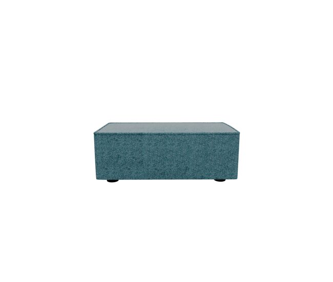 Puff lugano tela 1 en color azul claro