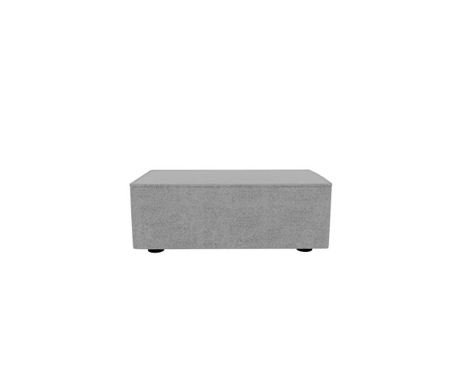 Puff lugano tela 1 en color gris