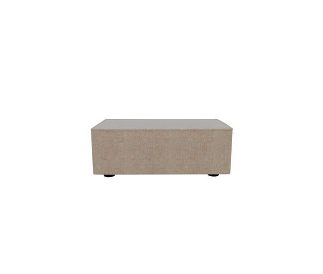 Puff lugano tela 3 en color beige