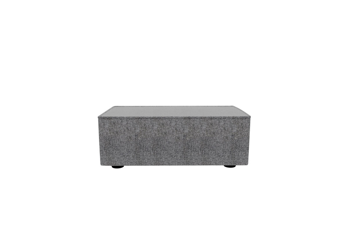 Puff lugano tela 3 en color gris oscuro