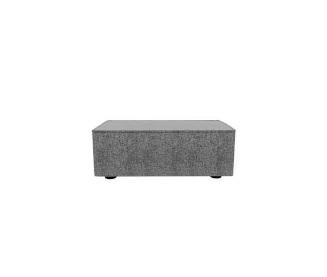Puff lugano tela 3 en color gris oscuro