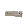 Chaise longue LUGANO direita 4 lugares tecido 1 cor vison