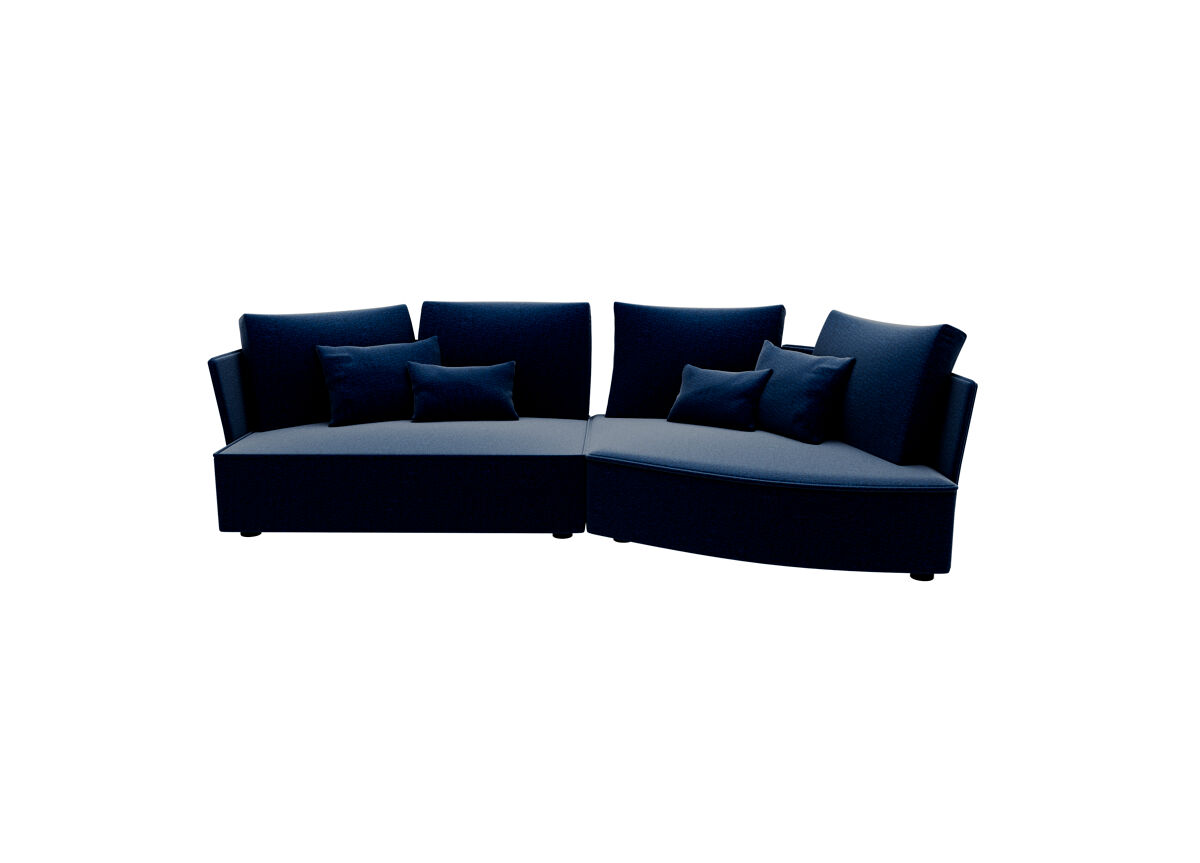Chaise longue 4 plazas LUGANO tela 1