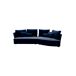 Chaise longue 4 plazas LUGANO tela 1 Chaise longue 4 plazas LUGANO tela 1 Azul