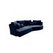 Chaise longue 4 plazas LUGANO tela 1 Chaise longue 4 plazas LUGANO tela 1 Azul